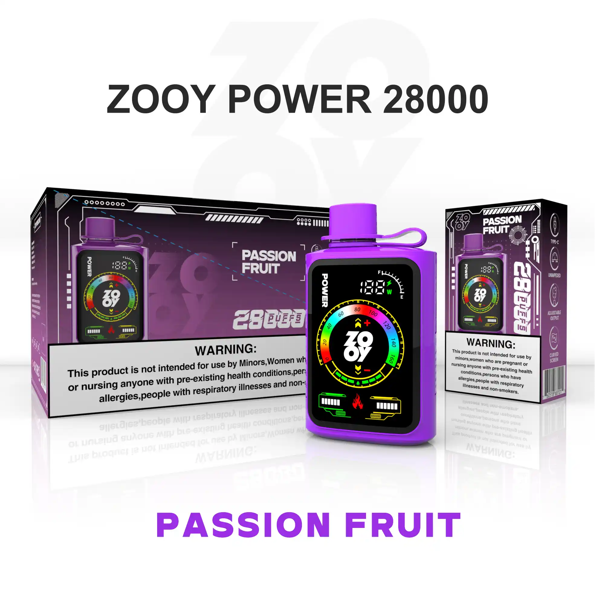 ZOOY POWER 28000 Puffs Smart Display Touch Screen Disposable Vape (8) ZOOY POWER 28000 Puffs Smart Display Touch Screen Disposable Vape (8)