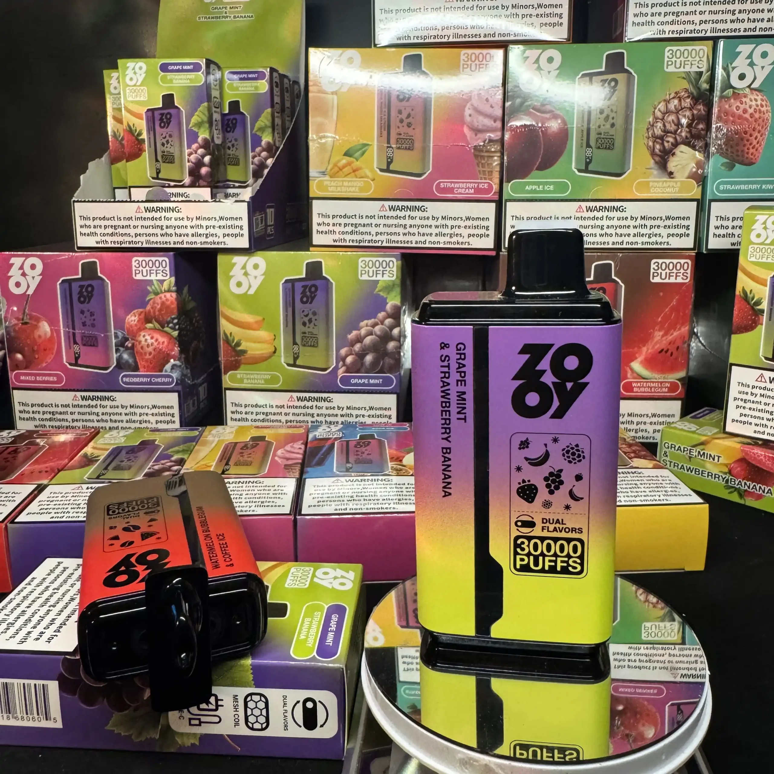 ZOOY Twins 30000 Puffs Disposable Vape Dual Flavor Switching with Smart Display (14) ZOOY Twins 30000 Puffs Disposable Vape Dual Flavor Switching with Smart Display (14)
