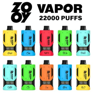 ZOOY Vapor 22000 Puffs Disposable Vape Smart Display & Customizable Airflow for Ultimate Vaping
