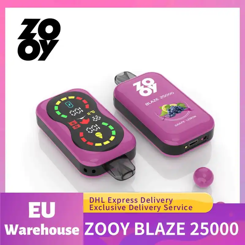Zooy Blaze 25000 Puffs –Child Lock, LCD Display, Mesh Coil Disposable Vape Pen (17) Zooy Blaze 25000 Puffs –Child Lock, LCD Display, Mesh Coil Disposable Vape Pen (17)