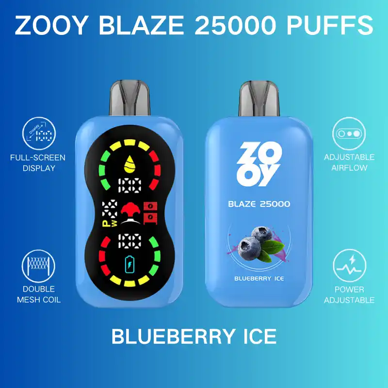 Zooy Blaze 25000 Puffs –Child Lock, LCD Display, Mesh Coil Disposable Vape Pen (19) Zooy Blaze 25000 Puffs –Child Lock, LCD Display, Mesh Coil Disposable Vape Pen (19)