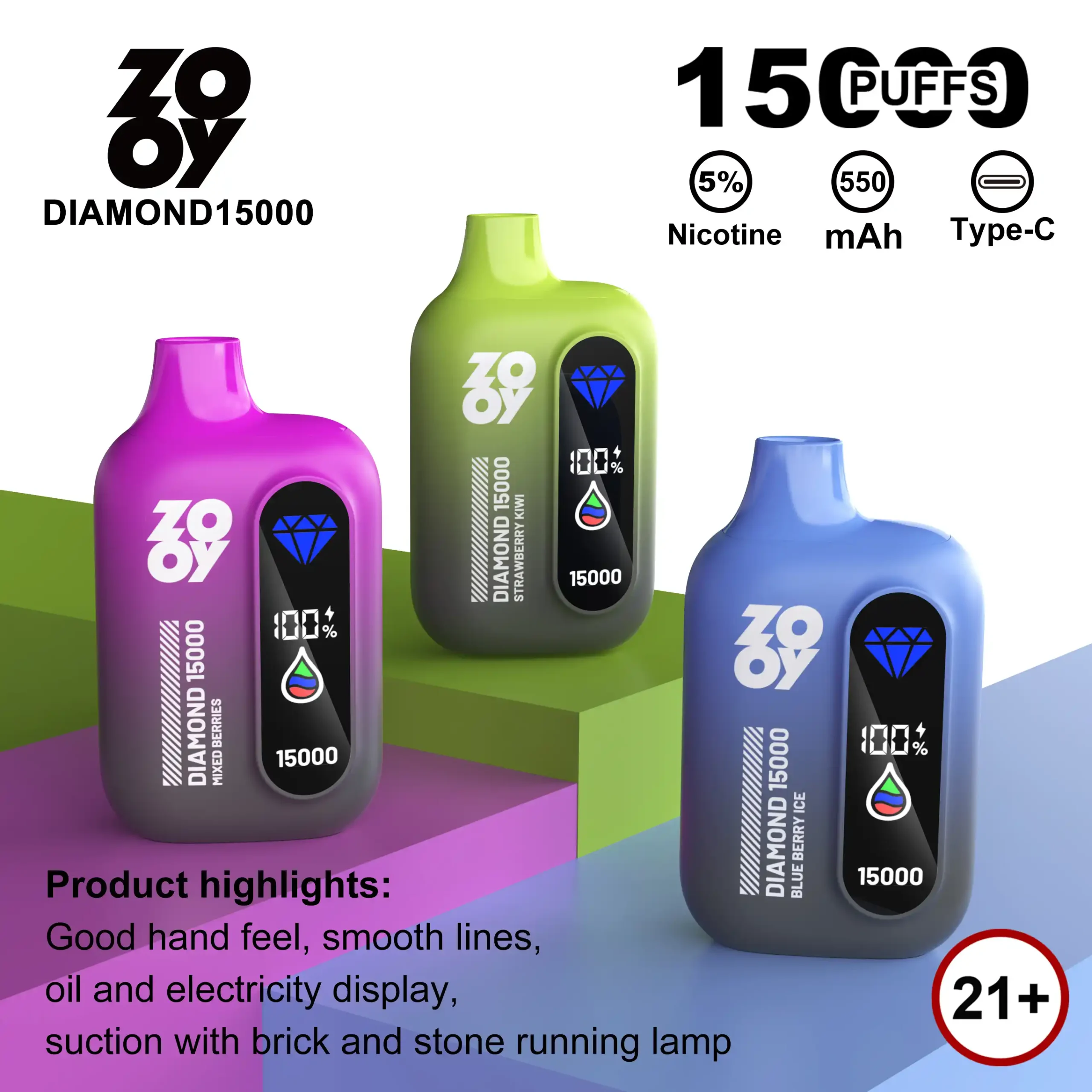 Zooy Diamond 15000 Puffs (18) Zooy Diamond 15000 Puffs (18)