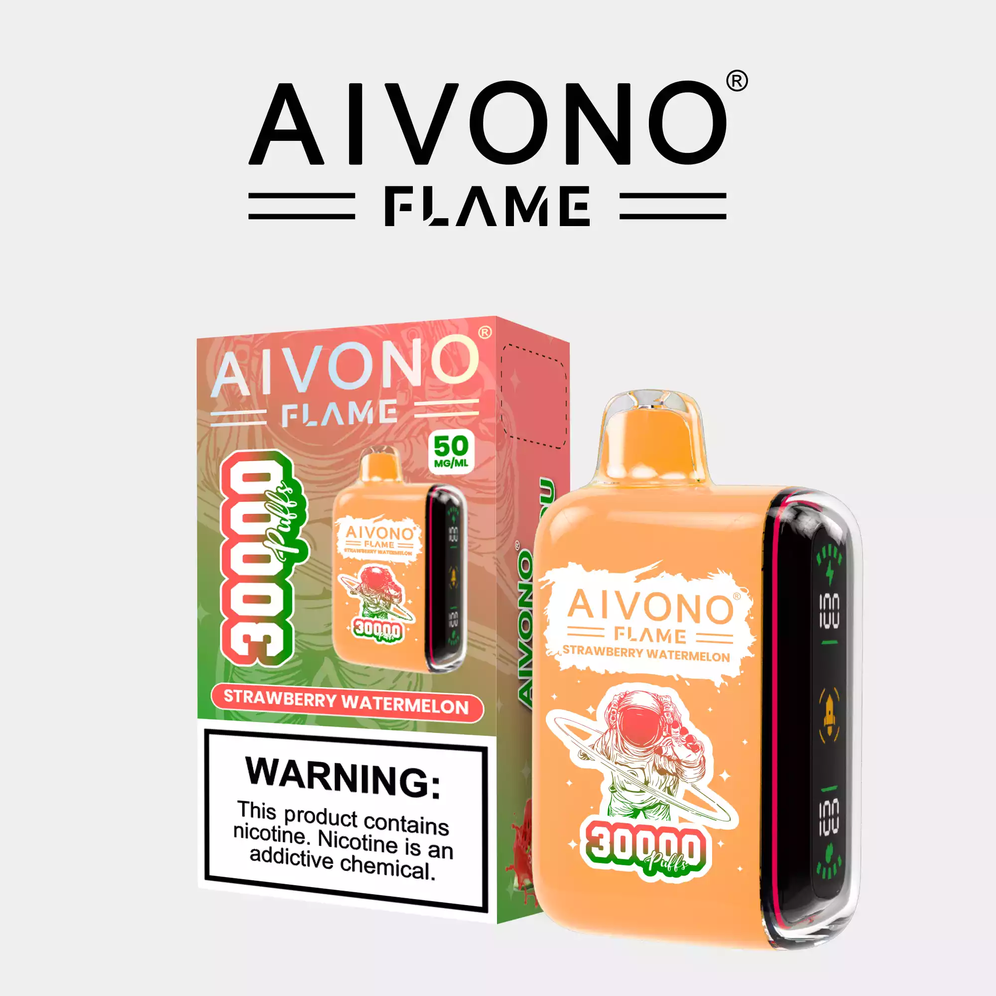 Aivono Aim Flame 30000 Puffs Vape desechable con doble bobina de malla (4) Aivono Aim Flame 30000 Puffs Vape desechable con doble bobina de malla (4)