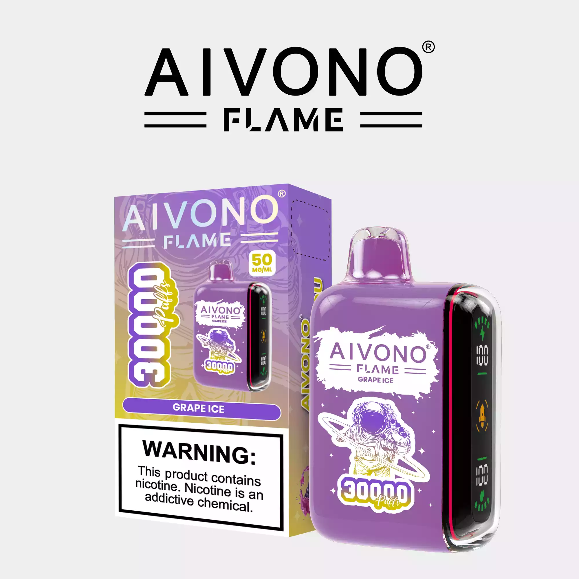 Aivono Aim Flame 30000 Puffs Vape desechable con doble bobina de malla (5) Aivono Aim Flame 30000 Puffs Vape desechable con doble bobina de malla (5)