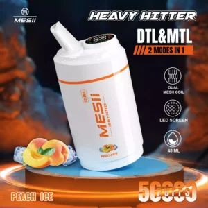 Mesii Shisha Heavy Hitter 50K Puffs Einweg-Vape mit Dual-Modi und LED-Anzeige