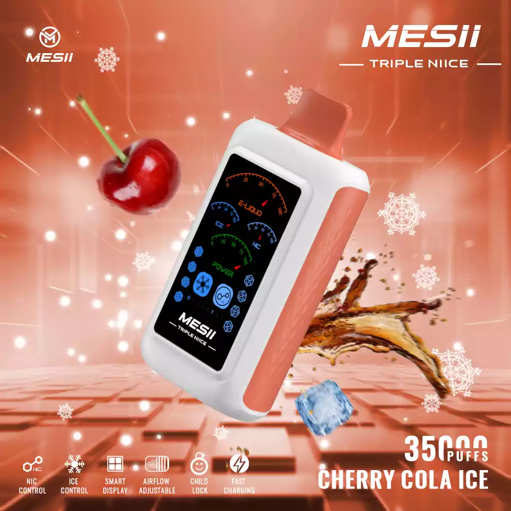 Mesii Triple NIICE 35K Puffs Ice-Nic Control Vape Desechable con Pantalla Digital (6) Mesii Triple NIICE 35K Puffs Ice-Nic Control Vape Desechable con Pantalla Digital (6)