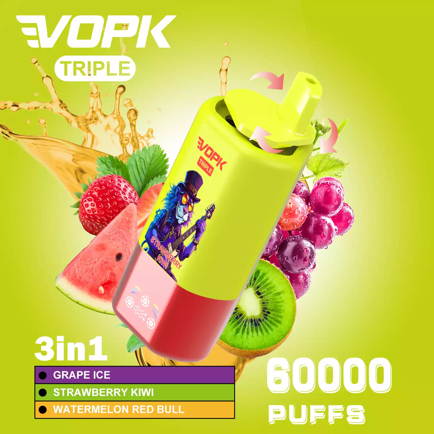 VOPK TRIPE 60000 PUFFS 3-Flavor Disposable Vape with Display (3) VOPK TRIPE 60000 PUFFS 3-Flavor Disposable Vape with Display (3)