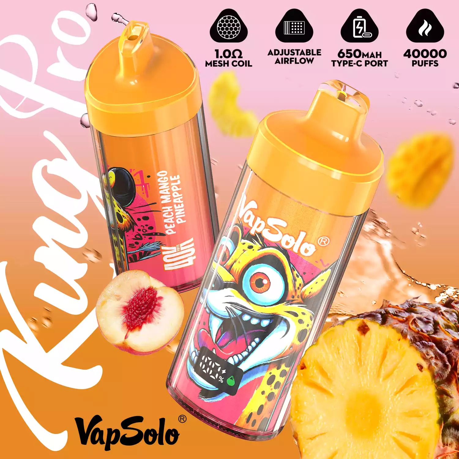 Vapsolo KING PRO-40K Puffs Vape usa e getta con bobina a rete e display LCD (15) Vapsolo KING PRO-40K Puffs Vape usa e getta con bobina a rete e display LCD (15)