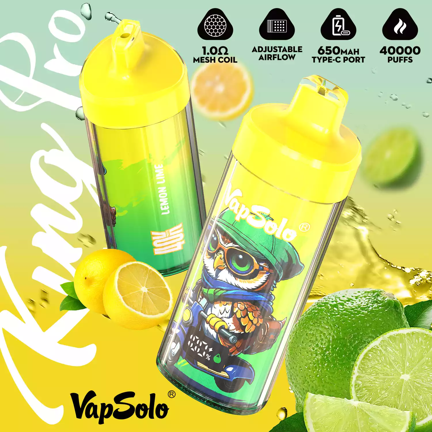 Vapsolo KING PRO-40K Puffs Vape usa e getta con bobina a rete e display LCD (6) Vapsolo KING PRO-40K Puffs Vape usa e getta con bobina a rete e display LCD (6)