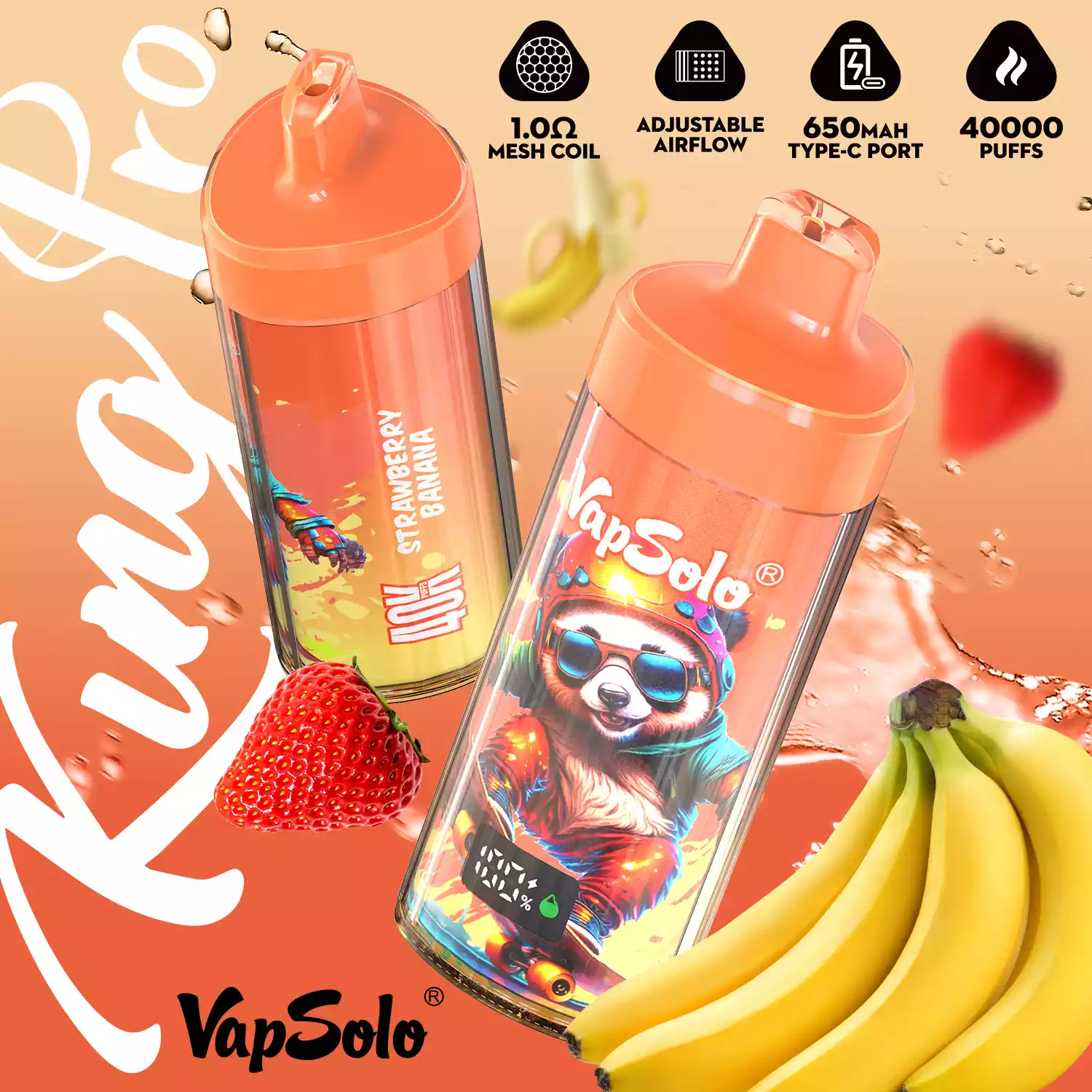 Vapsolo KING PRO-40K Puffs Vape usa e getta con bobina a rete e display LCD (7) Vapsolo KING PRO-40K Puffs Vape usa e getta con bobina a rete e display LCD (7)