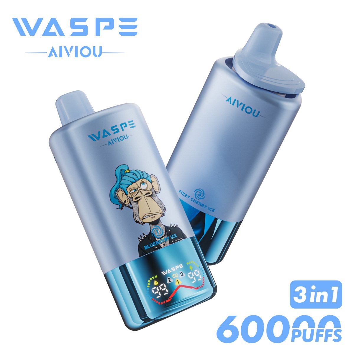 WASPE 3 in 1 60000 PUFFS Disposable Vape with LED Display (10) WASPE 3 in 1 60000 PUFFS Disposable Vape with LED Display (10)