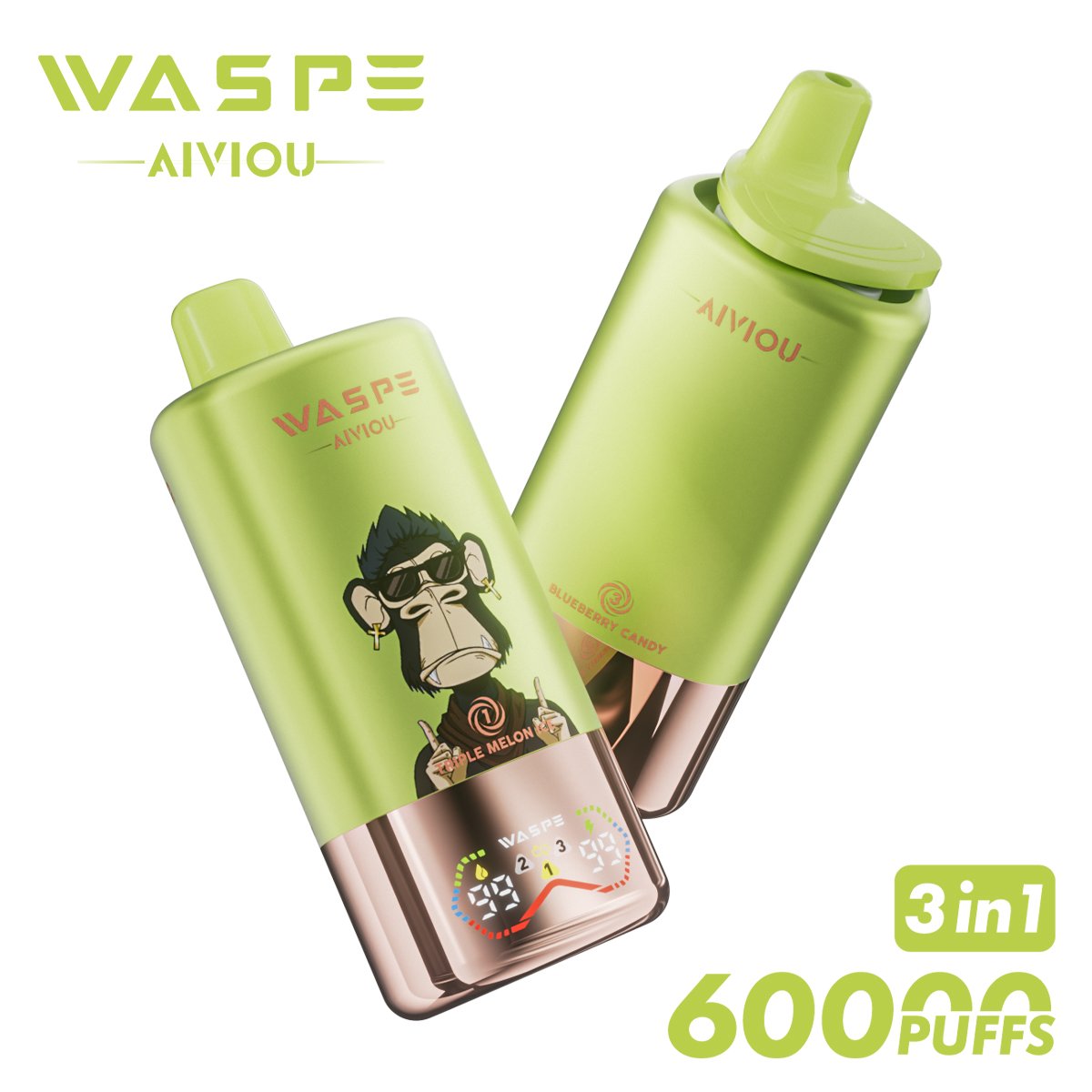 WASPE 3 in 1 60000 PUFFS Disposable Vape with LED Display (15) WASPE 3 in 1 60000 PUFFS Disposable Vape with LED Display (15)