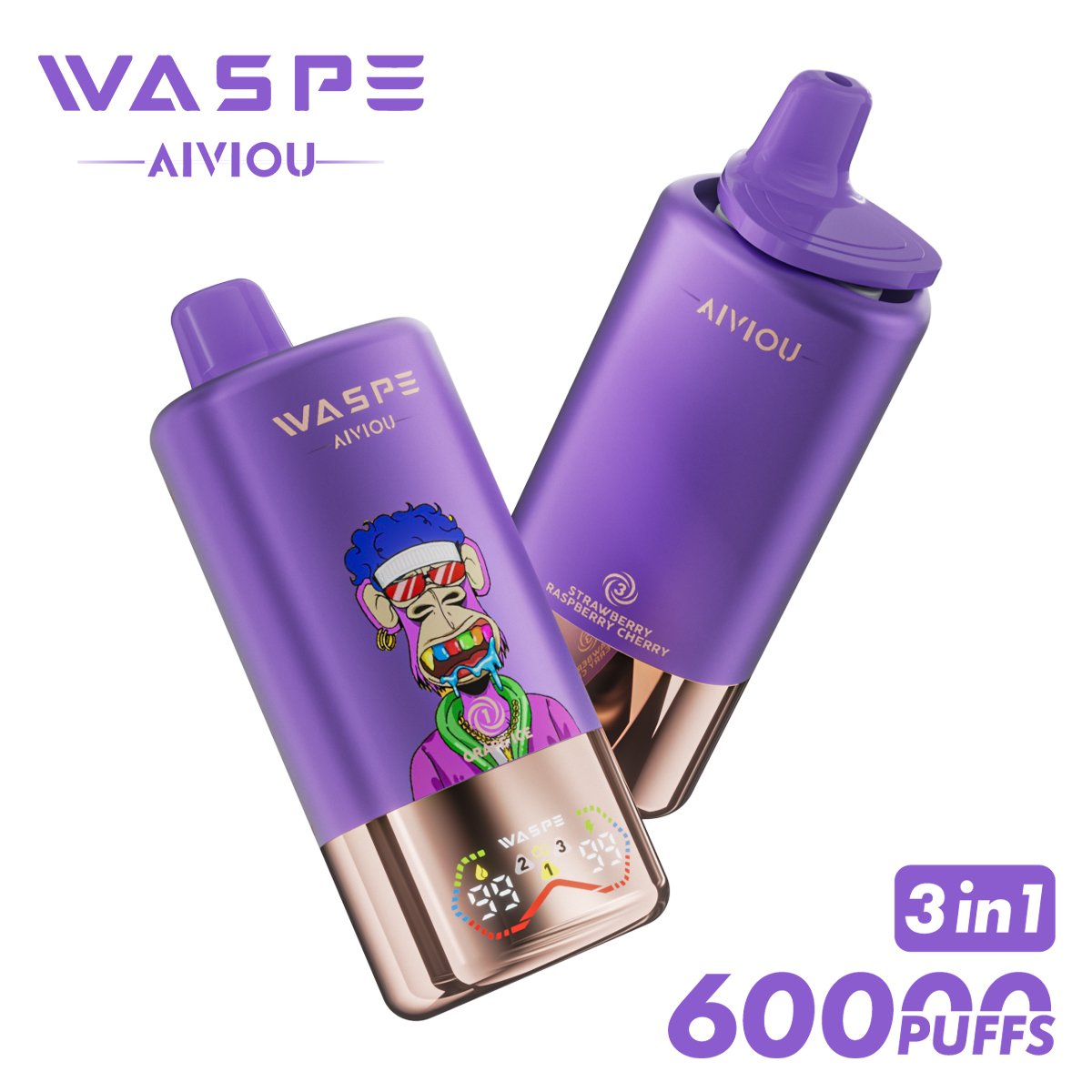 WASPE 3 in 1 60000 PUFFS Disposable Vape with LED Display (16) WASPE 3 in 1 60000 PUFFS Disposable Vape with LED Display (16)