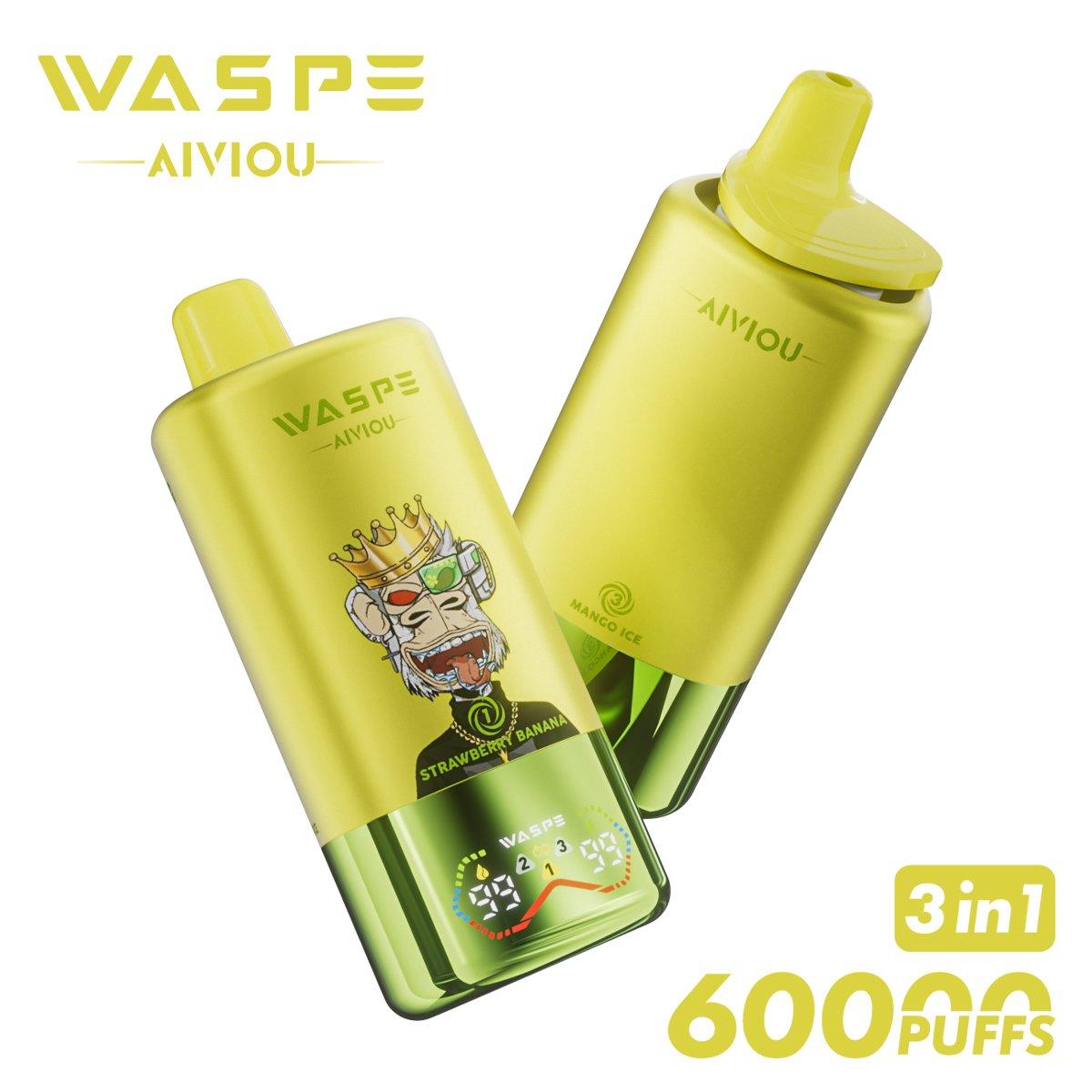 WASPE 3 in 1 60000 PUFFS Disposable Vape with LED Display (17) WASPE 3 in 1 60000 PUFFS Disposable Vape with LED Display (17)